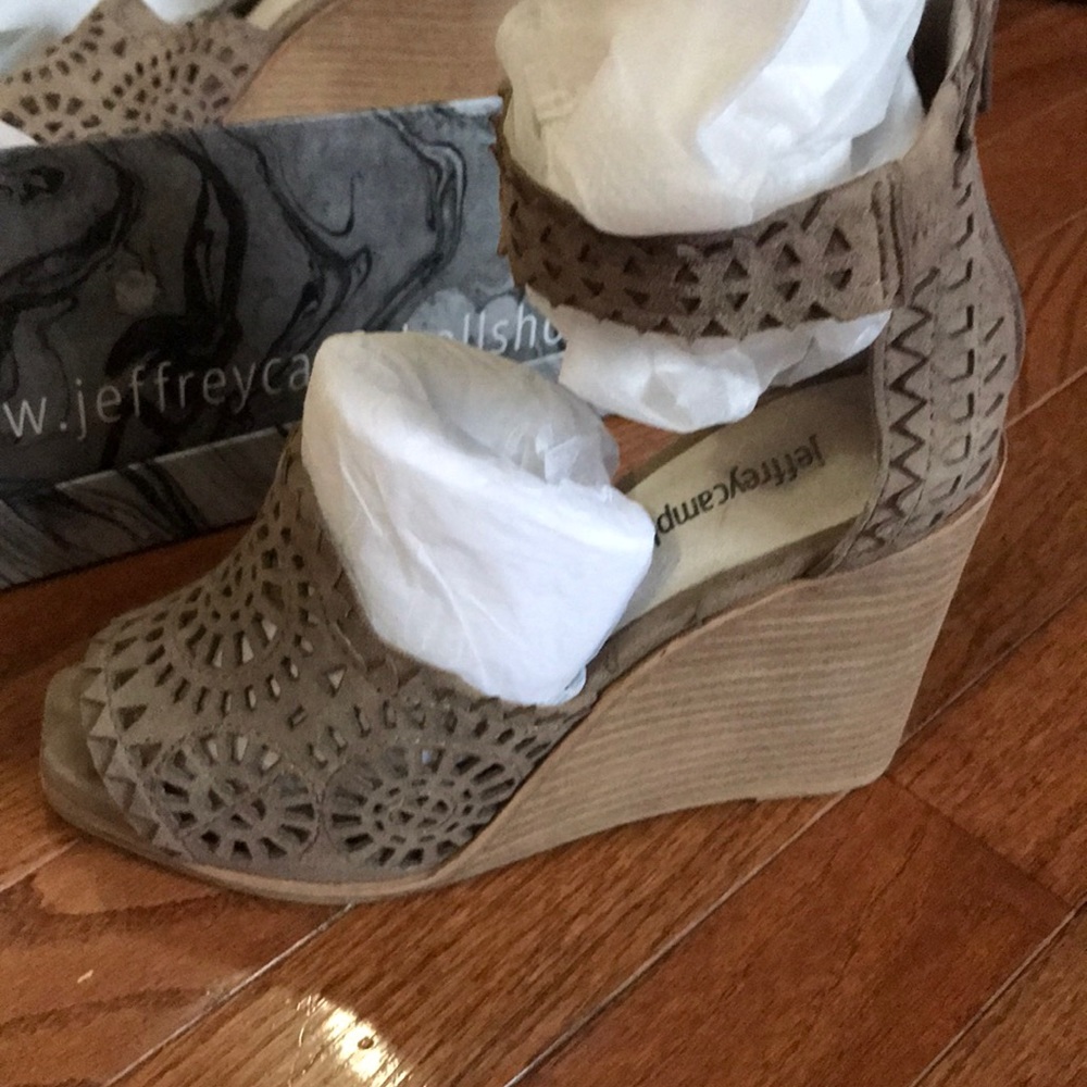 Jeffrey Campbell wedge sandals. Only wore once.